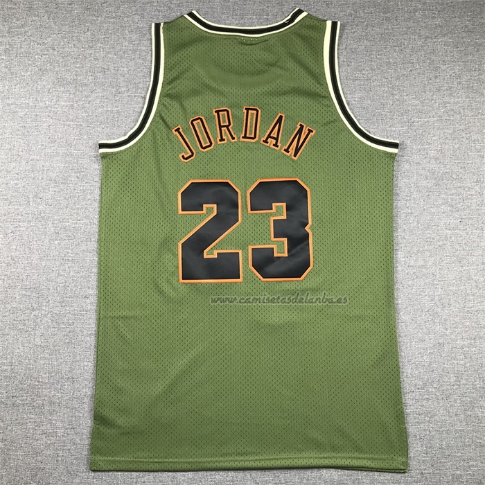 Camiseta Chicago Bulls Michael Jordan NO 23 Mitchell & Ness 1997-98 Verde2